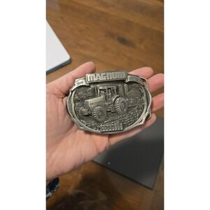 1987 CASE IH Magnum 7100 Series Pewter Belt Buckle LIMITED EDITION‎ Tractor